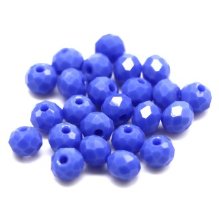 Бусины рондели 6*4мм, светло-голубой непрозрачный